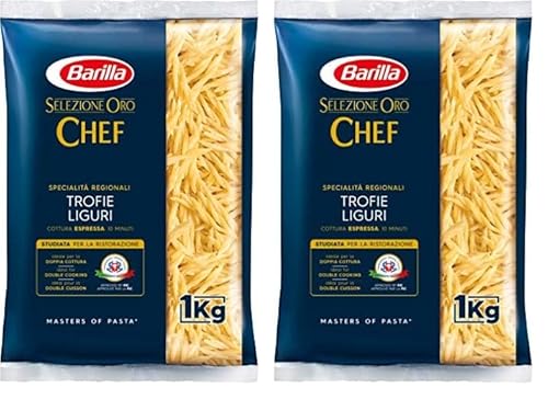 Barilla Pasta Selezione Oro Chef Trofie Liguri, 1 kg (Packung mit 2) von Barilla