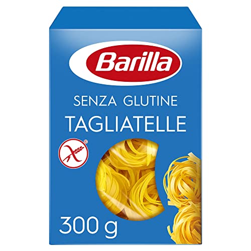 Barilla Pasta Glutenfreie Tagliatelle aus köstlichem Mais und Reis – perfekt für Menschen mit Zöliakie oder Glutenunverträglichkeit, 8er Pack, 8 x 300 g von Barilla