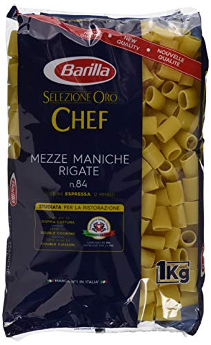 Barilla Selezione Oro Chef Mezze Maniche Rigate n. 84, 9er Pack (9 x 1 kg) von Barilla