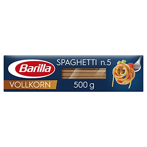 Barilla Pasta Integrale Spaghetti n.5 Vollkorn-Hartweizen mit natürlichen Ballaststoffen, 10er Pack, 10 x 500 g von Barilla