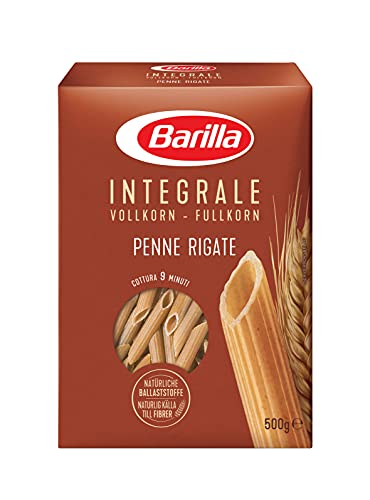 Barilla Vollkorn Pasta Penne Rigate Integrale – 6er Pack (6 x 500g) von Barilla