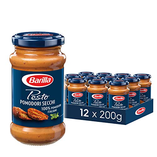 Barilla rotes Pesto Pomodori Secchi – Pesto 12er Pack (12x200g) von Barilla