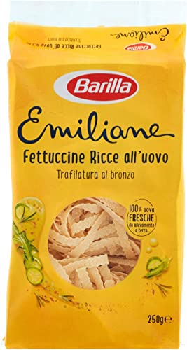 Pasta Barilla Emiliane 100% Italienisch Fettuccine Ricce all'Uovo n°275 Nudeln mit Ei 250g von Barilla
