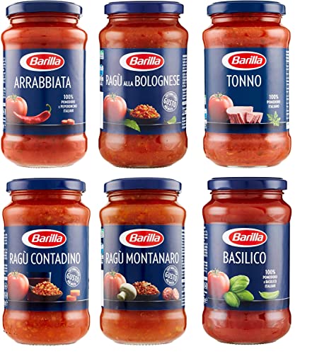 Testpaket Barilla pastasauce tomatensauce Fertige Saucen aus italien 6 x 400g von Barilla