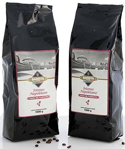 Barista Italiano 2 x 1KG Kaffeebohnen - Premium Geschmack (INTENSO NAPOLETANO) von BaristaItaliano DE