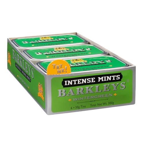 Barkleys Classic Mints - Wintergreen, 6 tins, 6er Pack (6 x 50 g) von Barkleys