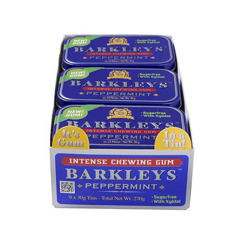 Barkleys Kaugummi zuckerfrei mit Peppermint GUM 9 x 30 gr. von Barkleys