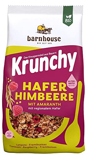 Barnhouse Bio Krunchy Amaranth Hafer-Himbeere (6 x 375 gr) von Barnhouse