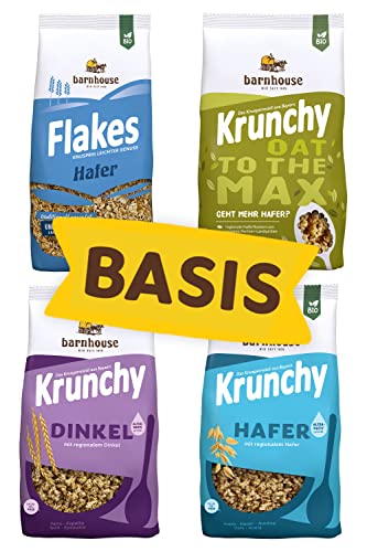 Barnhouse Krunchy Kennenlernpaket Basis, Bio Knuspermüsli aus Bayern von Barnhouse