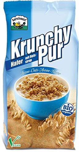 Barnhouse Krunchy Pur Hafer, 3er Pack (3 x 750 g Beutel) - Bio von Barnhouse