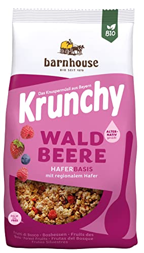 Barnhouse Krunchy "Pur" mit Waldbeere (375 g) - Bio von Barnhouse