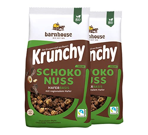 Barnhouse Krunchy Zartbitter-Nuss, 2er Pack (2 x 750 g) von Barnhouse