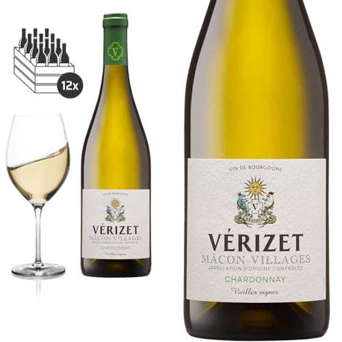 12er Karton 2021 Macon Villages Vieilles Vignes VERIZET Chardonnay Cave de Vire - Weißwein von Baron-Fuente