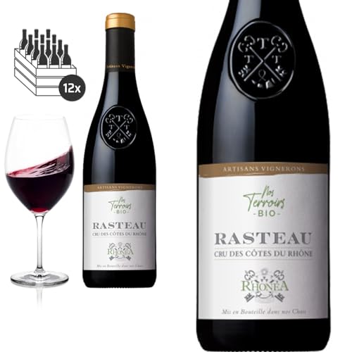 12er Karton 2022 Bio Rasteau Nos Terroirs von Rhonéa - Rotwein von Baron-Fuente