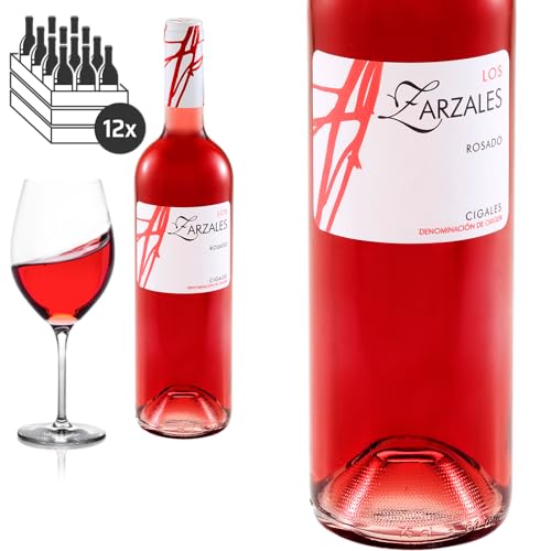 12er Karton 2023 Cigales Rosado Los Zarzales von Bodegas Avelino Vegas - Roséwein von Baron-Fuente