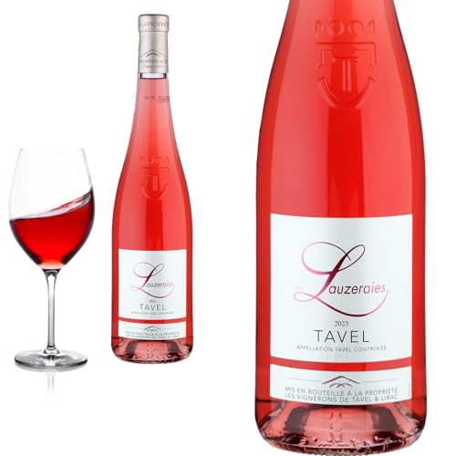 12er Karton 2023 TAVEL Rosé Les Lauzeraies von Vignerons de Tavel - Roséwein von Baron-Fuente