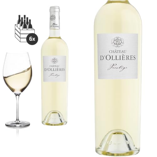 6er Karton 2021 Côteaux Varois en Provence blanc PRESTIGE von Château d'Ollières - Weisswein von Baron-Fuente