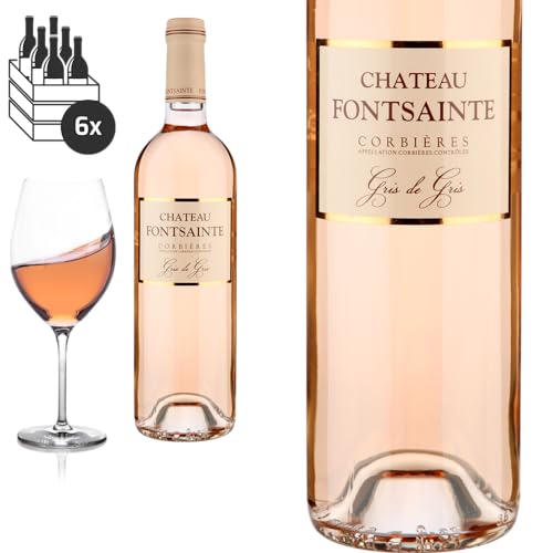 6er Karton 2023 Corbières Rosé Gris de Gris von Château Fontsainte - Roséwein von Baron-Fuente