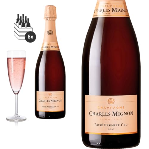 6er Karton Rosé Champagne Premier Cru Brut von Charles Mignon (6 x 0.75 l) von Baron-Fuente