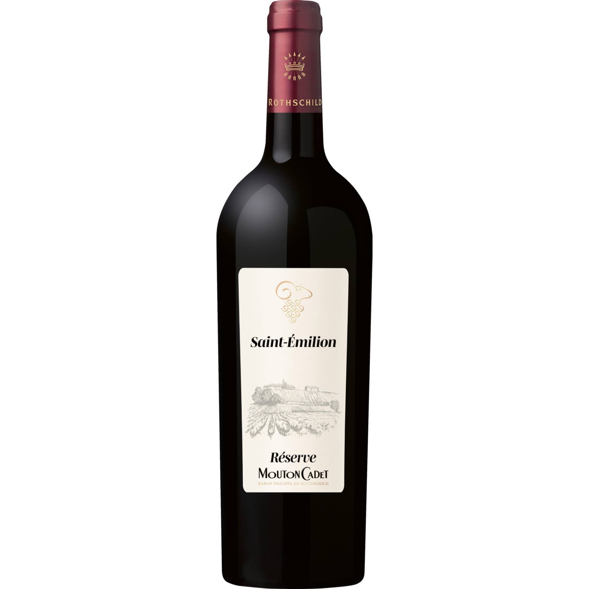 Mouton Cadet Réserve, Saint-Emilion AOP, Bordeaux, 2020, Rotwein von Baron Philippe de Rothschild S.A., 33250 Pauillac, France