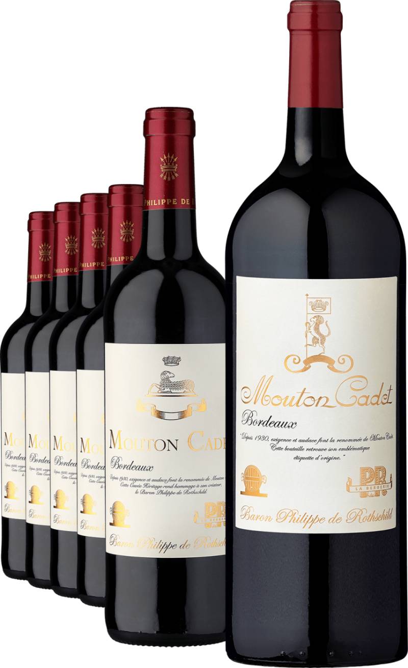 2019 Baron Philippe de Rothschild Héritage im 5er-Vorratspaket inkl. 2019er 1,5l Magnumflasche von Baron Philippe de Rothschild