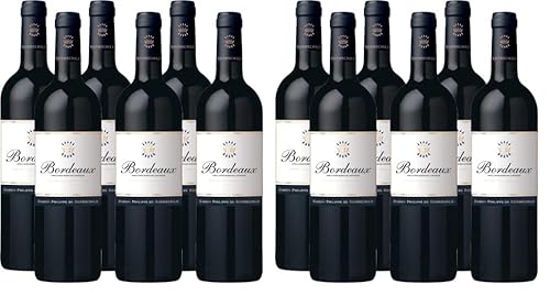 Bordeaux AOC Rouge, Trockener Rotwein aus Frankreich, 6 x 750ml (Packung mit 2) von Baron Philippe de Rothschild