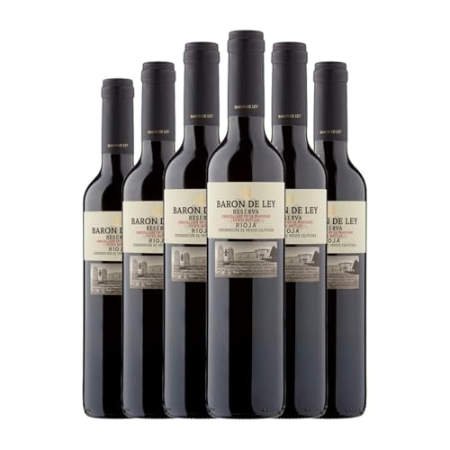 Barón de Ley Tempranillo Rioja Reserve Medium Flasche 50 cl Rotwein (Karton mit 6 Medium Flasche von 50 cl) von Barón de Ley