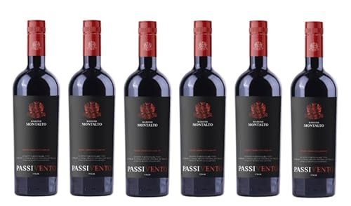 6x 0,75l - 2022er - Barone Montalto - Passivento Rosso - Terre Siciliane I.G.P. - Sizilien - Italien - Rotwein trocken von Barone Montalto