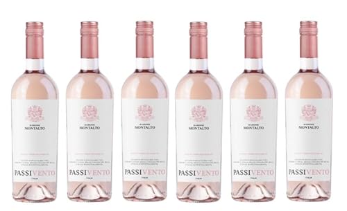 6x 0,75l - 2023er - Barone Montalto - Passivento - Rosato - Terre Siciliane I.G.P. - Sizilien - Italien - Rosé-Wein halbtrocken von Barone Montalto