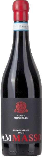 Barone Montalto Ammasso Rosso Sicilia DOC Jg. Cuvee aus 75 Proz. Nero dAvola, 10 Proz. Merlot, 10 Proz. Cabernet Sauvignon, 5 Proz. Nerello Mascalese Im Barrique gereift