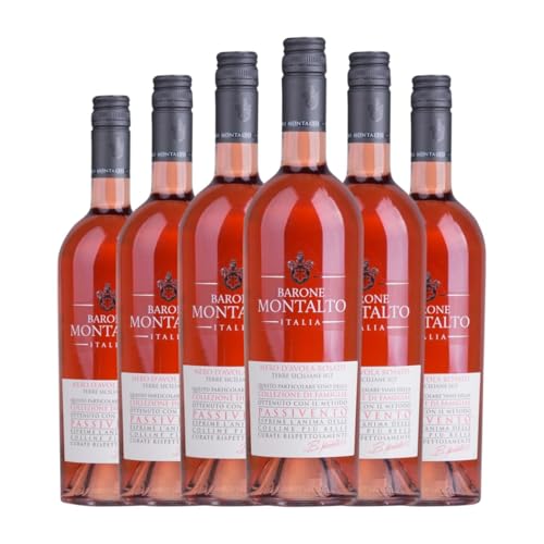 Barone Montalto Collezione Famiglia Passivento Rosato Nero d'Avola Terre Siciliane 75 cl Rosé-Wein (Karton mit 6 Flaschen von 75 cl) von Barone Montalto