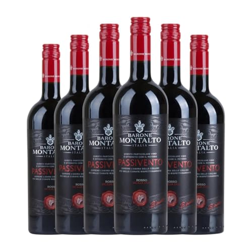 Barone Montalto Collezione Famiglia Passivento Rosso Nero d'Avola Terre Siciliane 75 cl Rotwein (Karton mit 6 Flaschen von 75 cl) von Barone Montalto