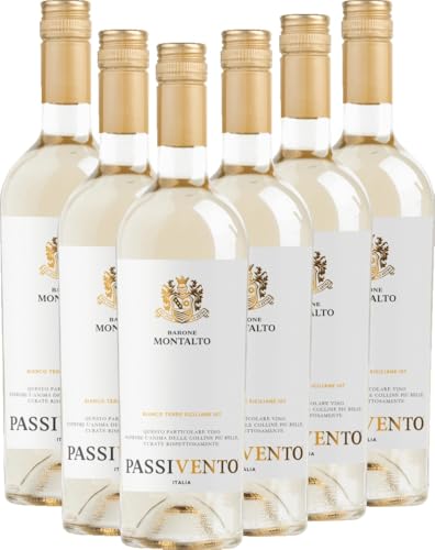 Passivento Bianco Terre Siciliane IGT Barone Montalto Weißwein 6 x 0,75l VINELLO - 6 x Weinpaket inkl. kostenlosem VINELLO.weinausgießer von Barone Montalto