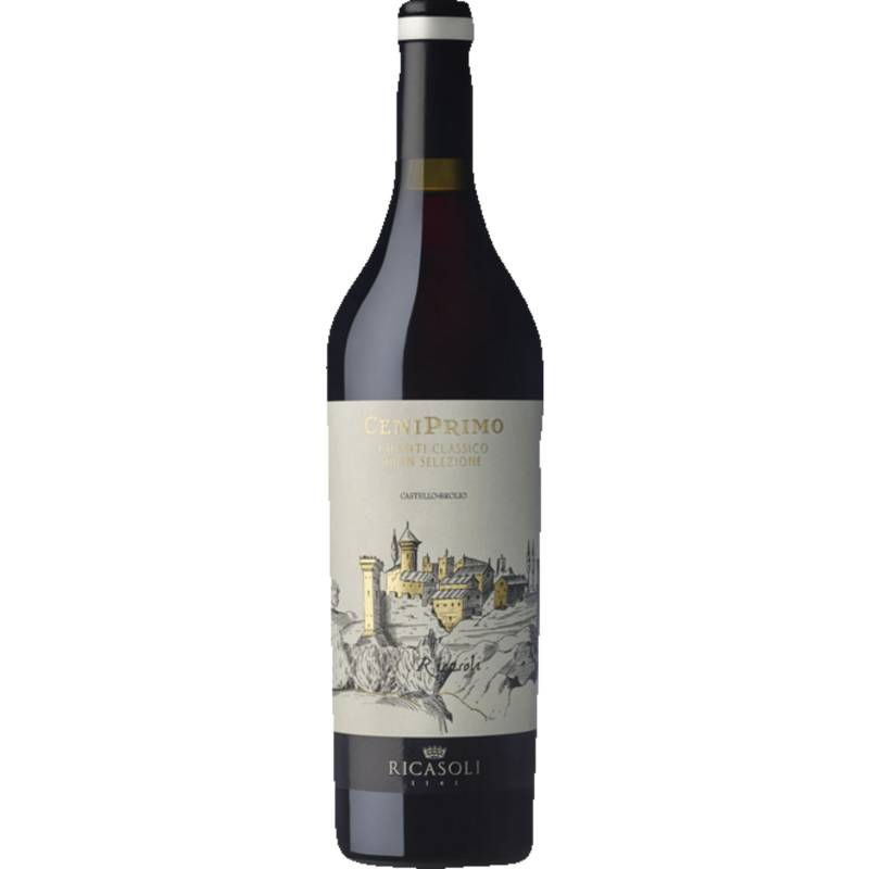 Ceniprimo Chianti Classico Gran Selezione, Chianti Classico DOCG, Toskana, 2017, Rotwein von Barone Ricasoli Spa, Firenze, Italia nella Cantina die Gaiole in Chianti (Siena) Italia