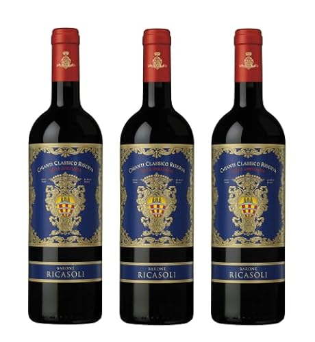 3x 0,75l - 2021er - Barone Ricasoli - Rocca Guicciarda - Chianti Classico Riserva D.O.C.G. - Toscana - Italien - Rotwein trocken von Barone Ricasoli