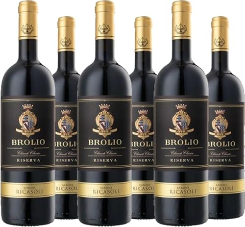 Barone Ricasoli 6er Vorteilspaket Brolio Riserva Chianti Classico DOCG 2018 (6 x 0.75 l) von Barone Ricasoli