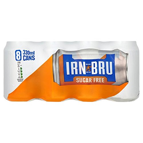 Barr Zuckerfreie Irn-Bru 8 x 330 ml Packung von Barr