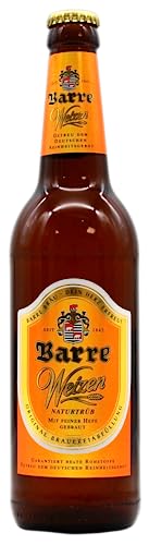 Barre Weizen Bier naturtrüb, 20er Pack (20 x 0.5 l) MEHRWEG von Barre