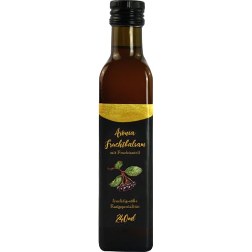 Essig-Balsam Aronia Essig Zubereitung 24cl-Fl Vegan hausgemacht BARRIQUE-Feine Manufaktur Deutschland 240ml-Fl von Barrique