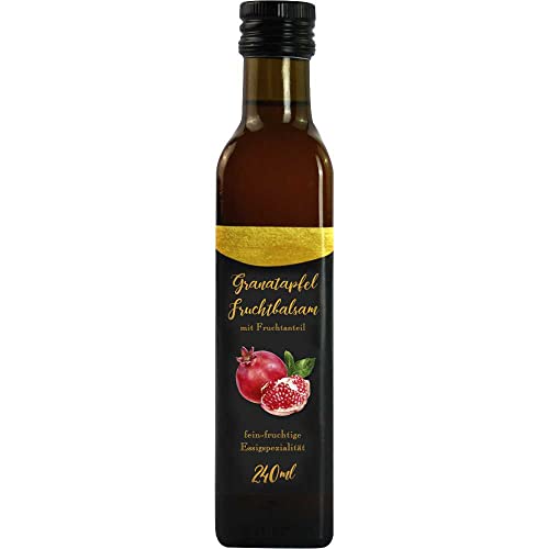 Essig-Balsam Granatapfel Essig Zubereitung 24cl-Fl Vegan hausgemacht BARRIQUE-Feine Manufaktur Deutschland 240ml-Fl von Barrique