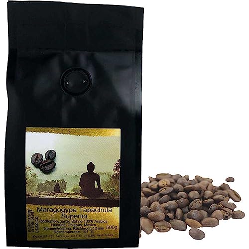 Kaffeebohnen Maragogype ganze Bohnen,100% Arabica Vegan Mexiko 500g-Pack von Barrique