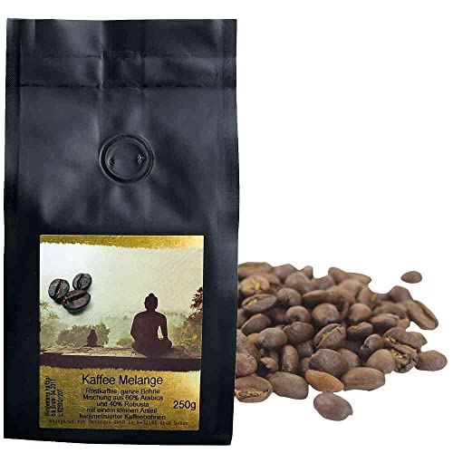 Kaffeebohnen Melange ganze Bohnen, 60% Arabica Vegan BARRIQUE-Feine Manufaktur Deutschland 250g-Pack von Barrique