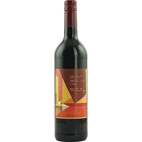 Merlot d'oc moelleux 2021 Pays d'oc IGP, lieblich Rotwein Vegan lieblich Edition BARRIQUE Frankreich 750ml-Fl von Barrique