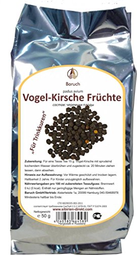 Vogel-Kirsche Früchte - (Padus avium, Prunus avium) - 50g von Baruch