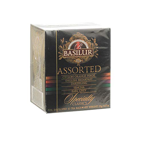 BASILUR Assorted Specialty Schwarzer & Grüner Tee 8x2g a 2x1,5g von Basilur