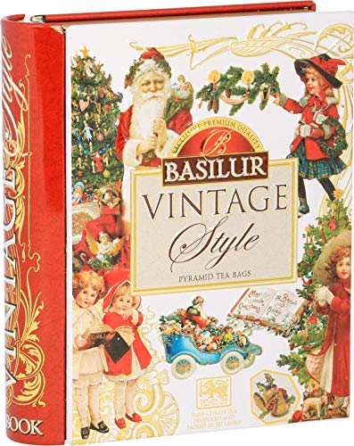 BASILUR Book Vintage Pyramid schwarzer Tee 5x2g von Basilur