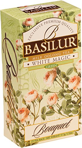 BASILUR Bouquet White Magic grüner Tee 25x1,5g von Basilur