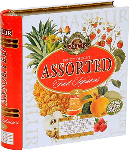 BASILUR Fruit Infusions Book Fruity Delight Früchtetee Dose 32x1,8g von Basilur