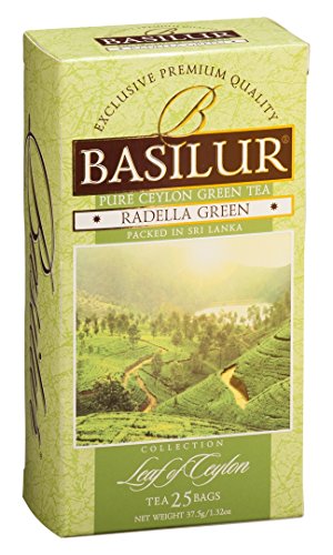 BASILUR Leaf of Ceylon Radella Grüner Tee 25x1,5g von Basilur