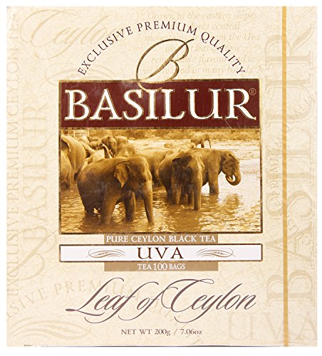 BASILUR Leaf of Ceylon Uva schwarzer Tee 100x2g von Basilur